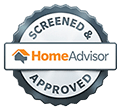 'screened & approved HomeAdvisor' badge